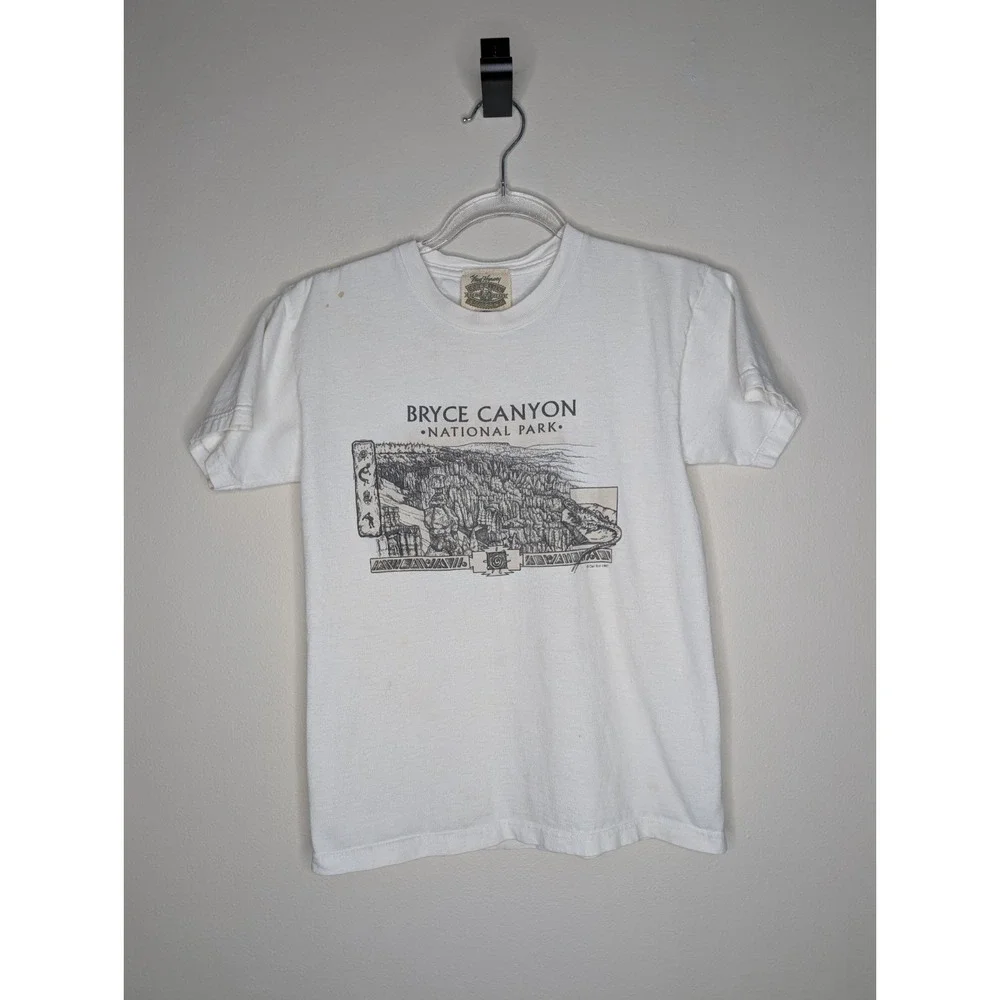 Vintage 1997 Bryce‎ Canyon National Park Childrens Kids T Shirt Med 10-12 USA